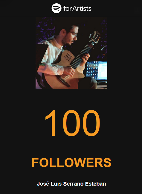 100 seguidores en Spotify