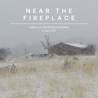 Near the fireplace